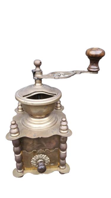 Vintage koperen koffiemolen, Antiek en Kunst, Ophalen, Koper