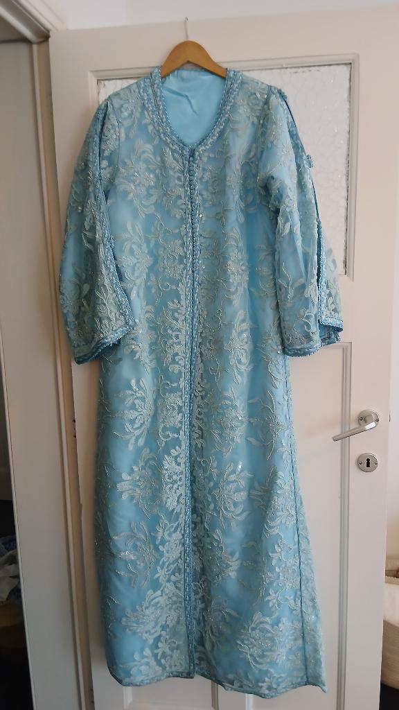 Kaftan 2 stuks, Kleding | Dames, Gelegenheidskleding, Overige typen, Blauw, Maat 46/48 (XL) of groter, Nieuw