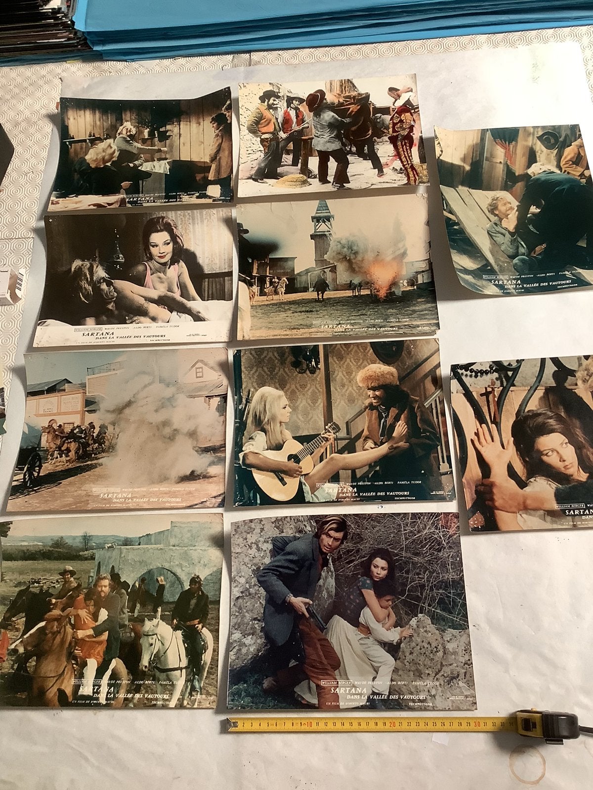 SARTANA   LOBBYCARDS   10 stuks     USED, Verzamelen, Ophalen of Verzenden
