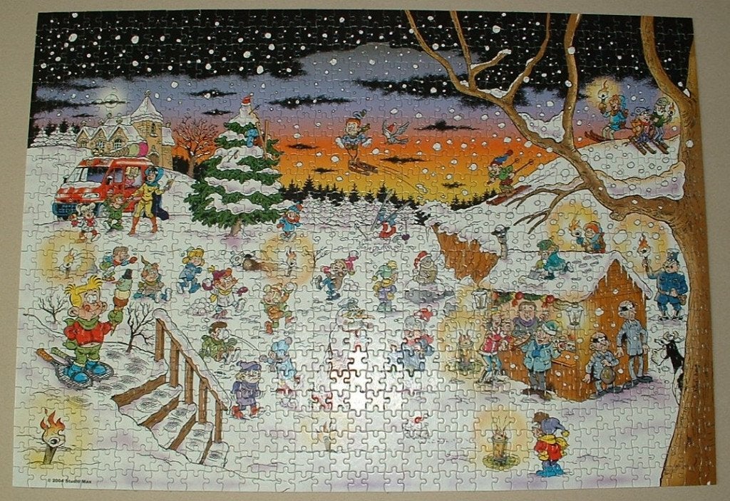 puzzel stam & pilou 1000 stuks, Eén stripboek, Ophalen of Verzenden, Zo goed als nieuw