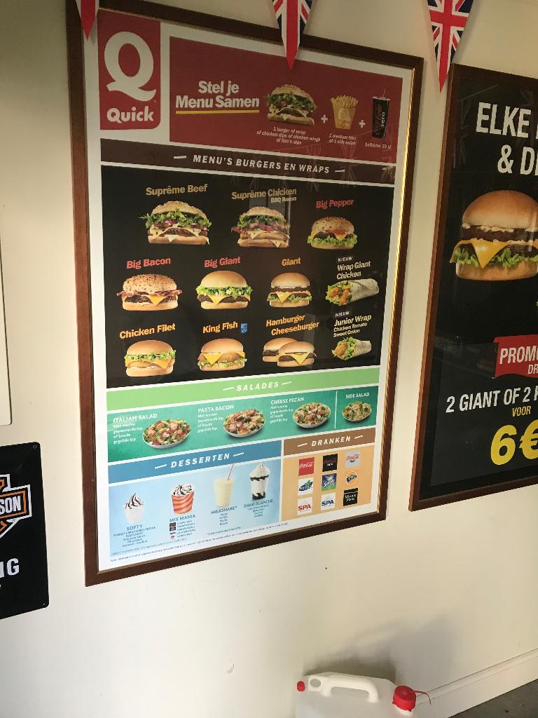 6 affiches quick, Ophalen of Verzenden