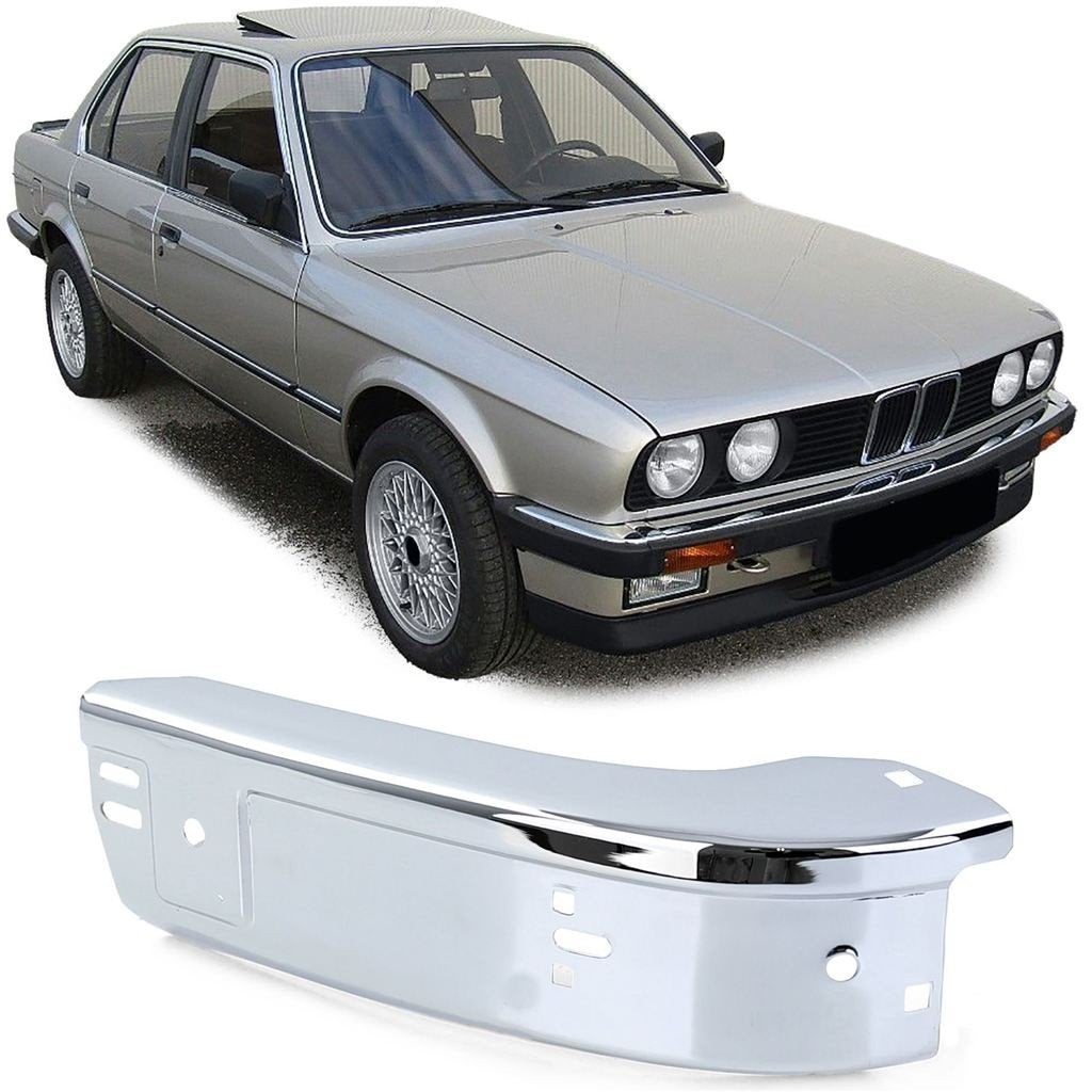 Voorbumper Hoekstuk Voor BMW E30 Rechts Chroom, Verzenden