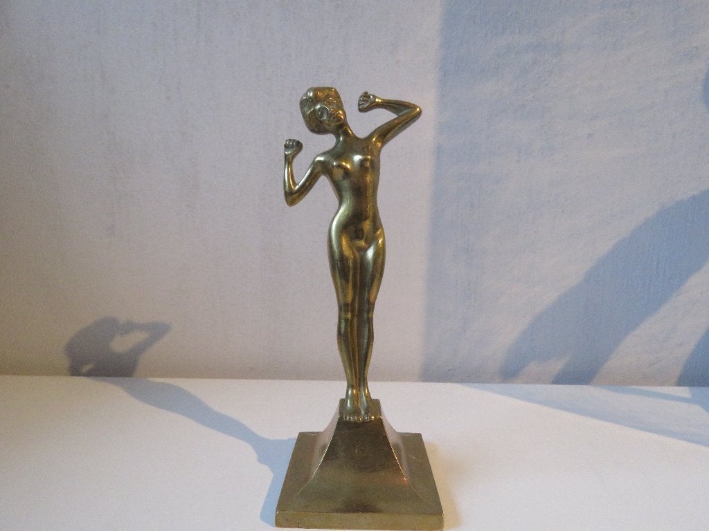 Statue en bronze en laiton Le Réveil d'après Paul Philippe, Enlèvement ou Envoi