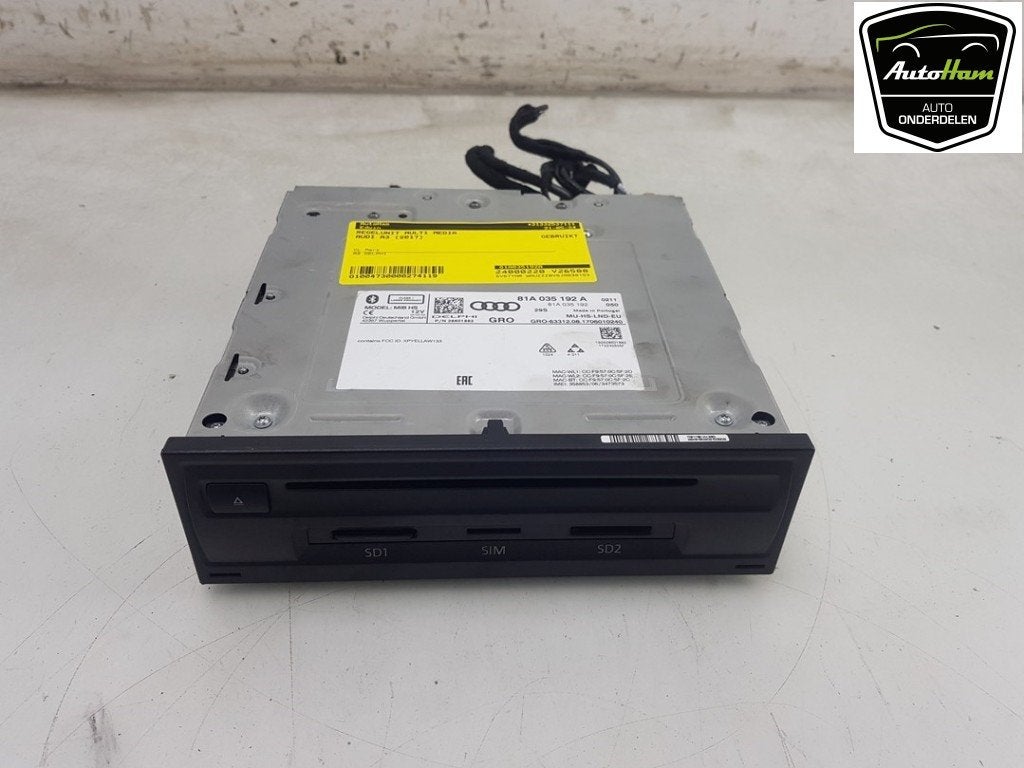 MULTI MEDIA COMPUTER Audi A3 Sportback (8VA / 8VF), Auto-onderdelen, Elektronica en Kabels, Audi, Gebruikt