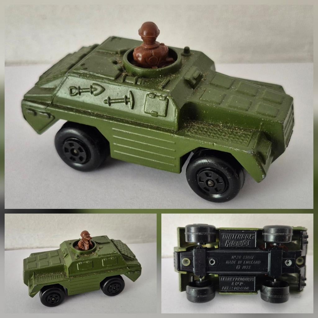 Matchbox SF 28-B 1974 Stoat (olive), Ophalen of Verzenden, Zo goed als nieuw, Overige typen