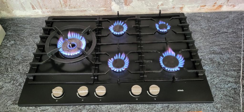 Atag Gaskookplaat met wok, Ophalen, Zo goed als nieuw, Inbouw, Gas