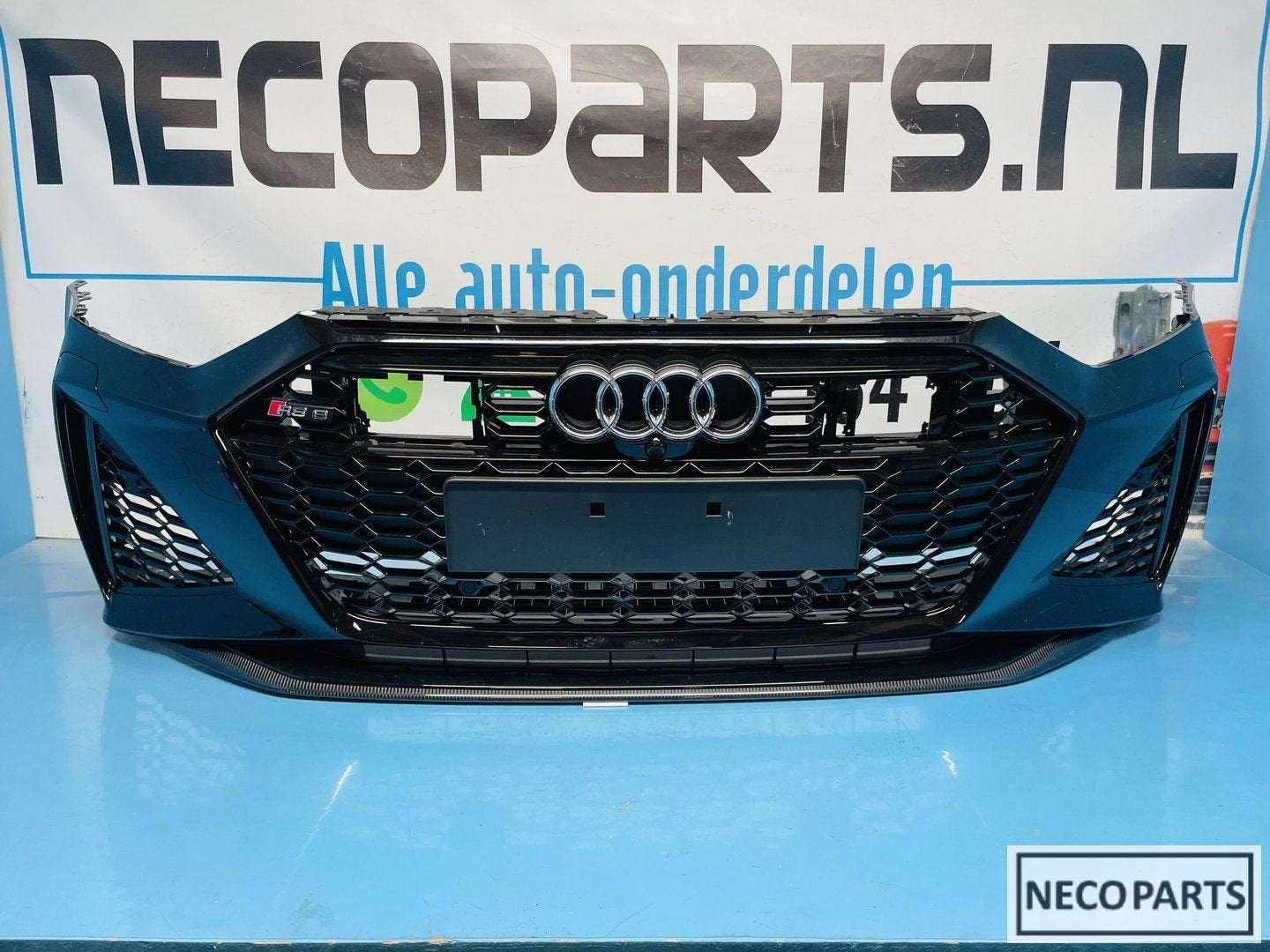 AUDI A6 C8 4K RS6 RS7 CARBON BUMPER VOORBUMPER ORIGINEEL, Gebruikt, -, -, Spatbord