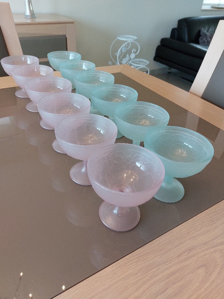 Service neuf coupes à glace glace ou fruits, Enlèvement, Neuf, Service complet