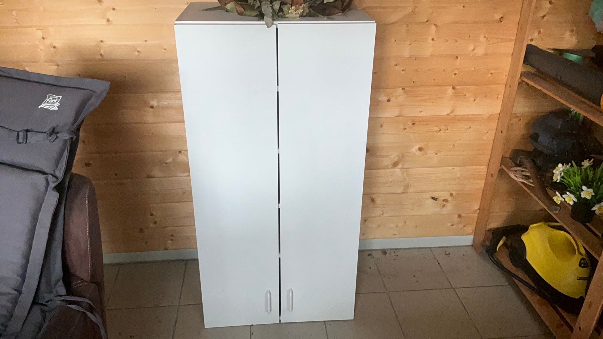 Witte Bergkast, Huis en Inrichting, Ophalen, Gebruikt, 100 tot 150 cm, Minder dan 150 cm
