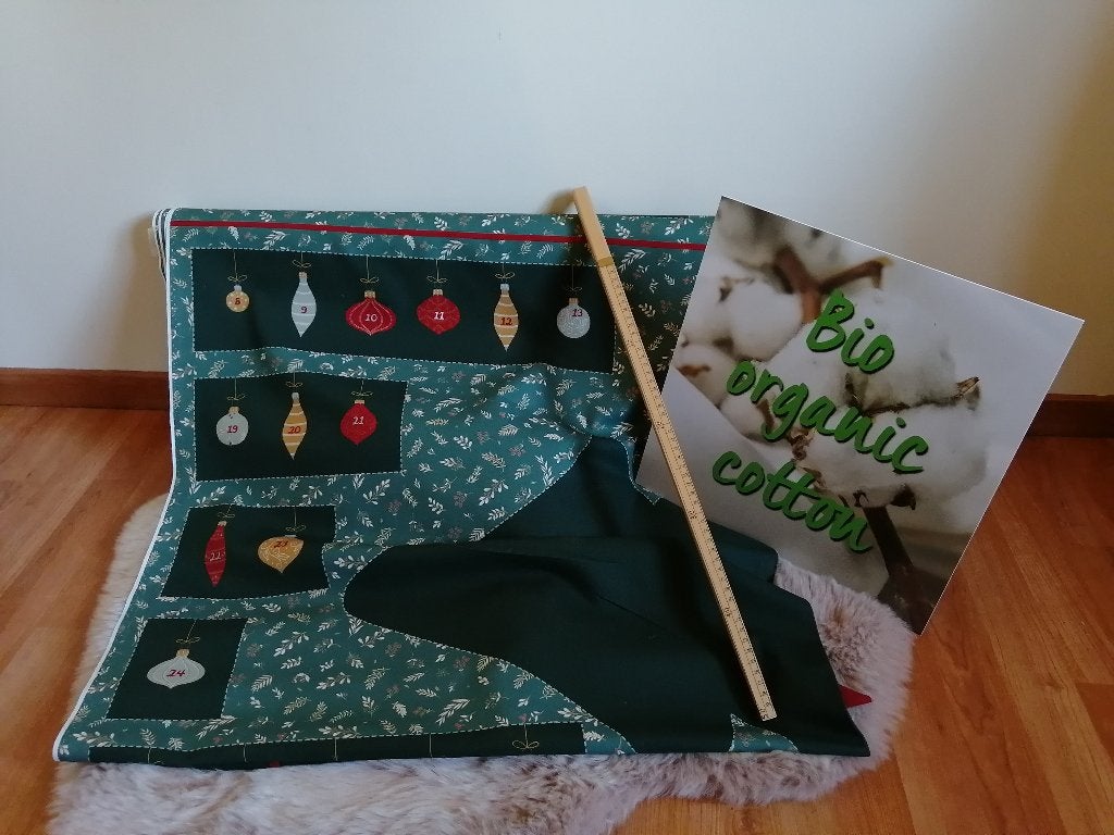 OUTLET : Canvas paneel adventskalender Kerstboom, Meerkleurig, 120 cm of meer, Nieuw, Ophalen of Verzenden