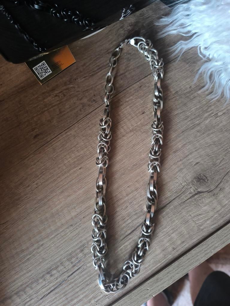 grote zilveren heren ketting 925, Ophalen