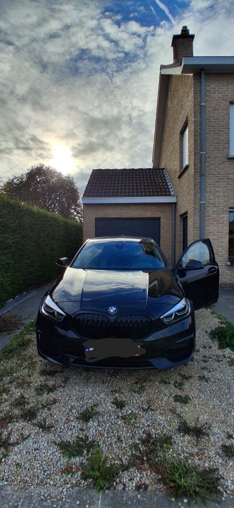 BMW 116i Benzine – Sportpakket – Automaat – 35.000 km, Achat, Euro 6, Noir, 5 portes