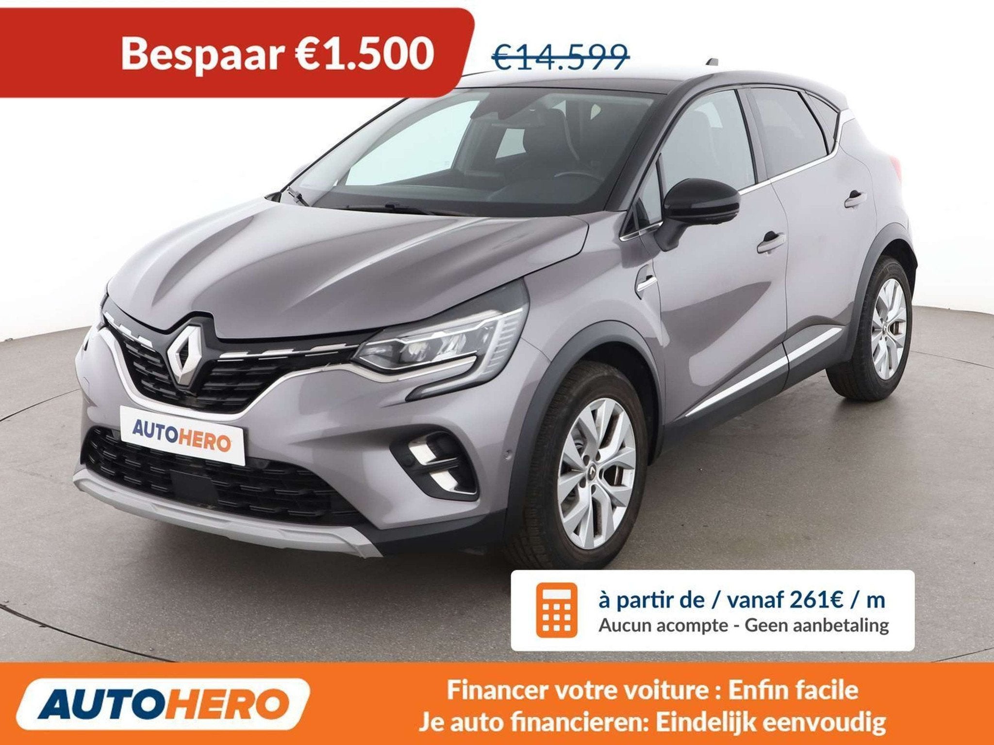 Renault Captur 1.5 BLUE dCi Intens (automatique), Autos, Argent ou Gris, Achat, Euro 6, 116 ch