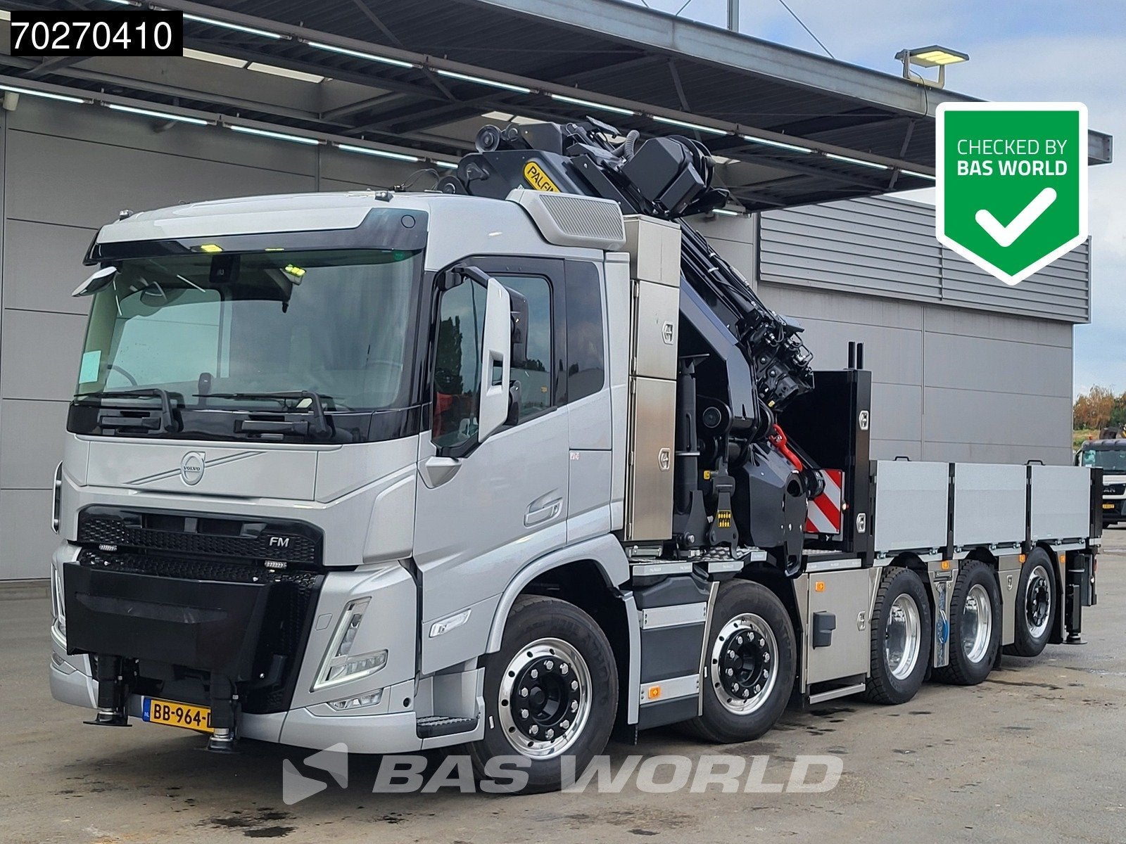 Volvo FM 500 10X4 NEW! Palfinger PK580 TEC + PJ090C JIB 2.5t, Auto's, Automaat, Euro 6, Overige kleuren, Leder