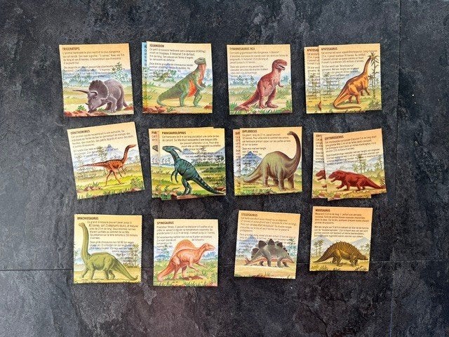 verzamelkaarten dino's, Verzamelen, Ophalen of Verzenden