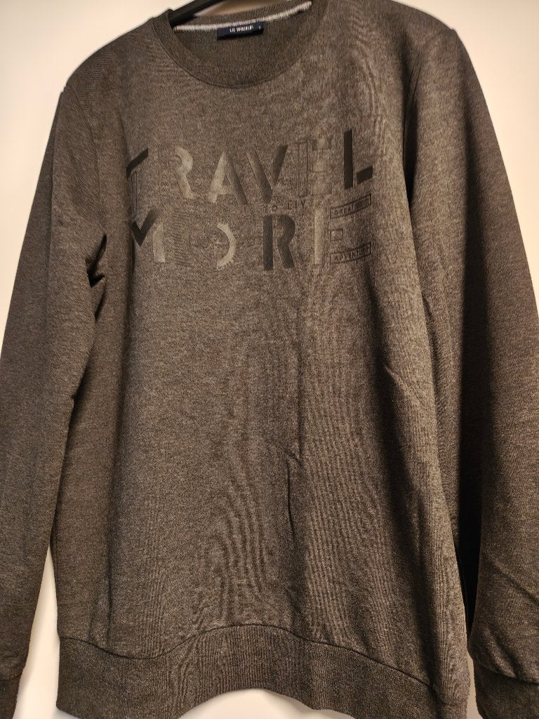 Donkergrijze sweater (unisex) maat Medium, Gris, LCWakiki, Porté, Taille 48/50 (M)