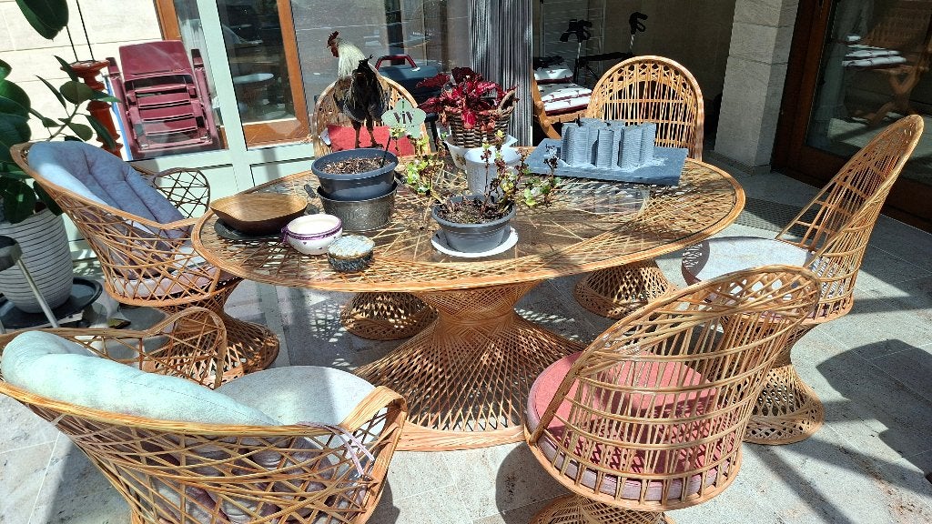 table avec chaises, 150 à 200 cm, Cinq personnes ou plus, Klassiek, 100 à 150 cm