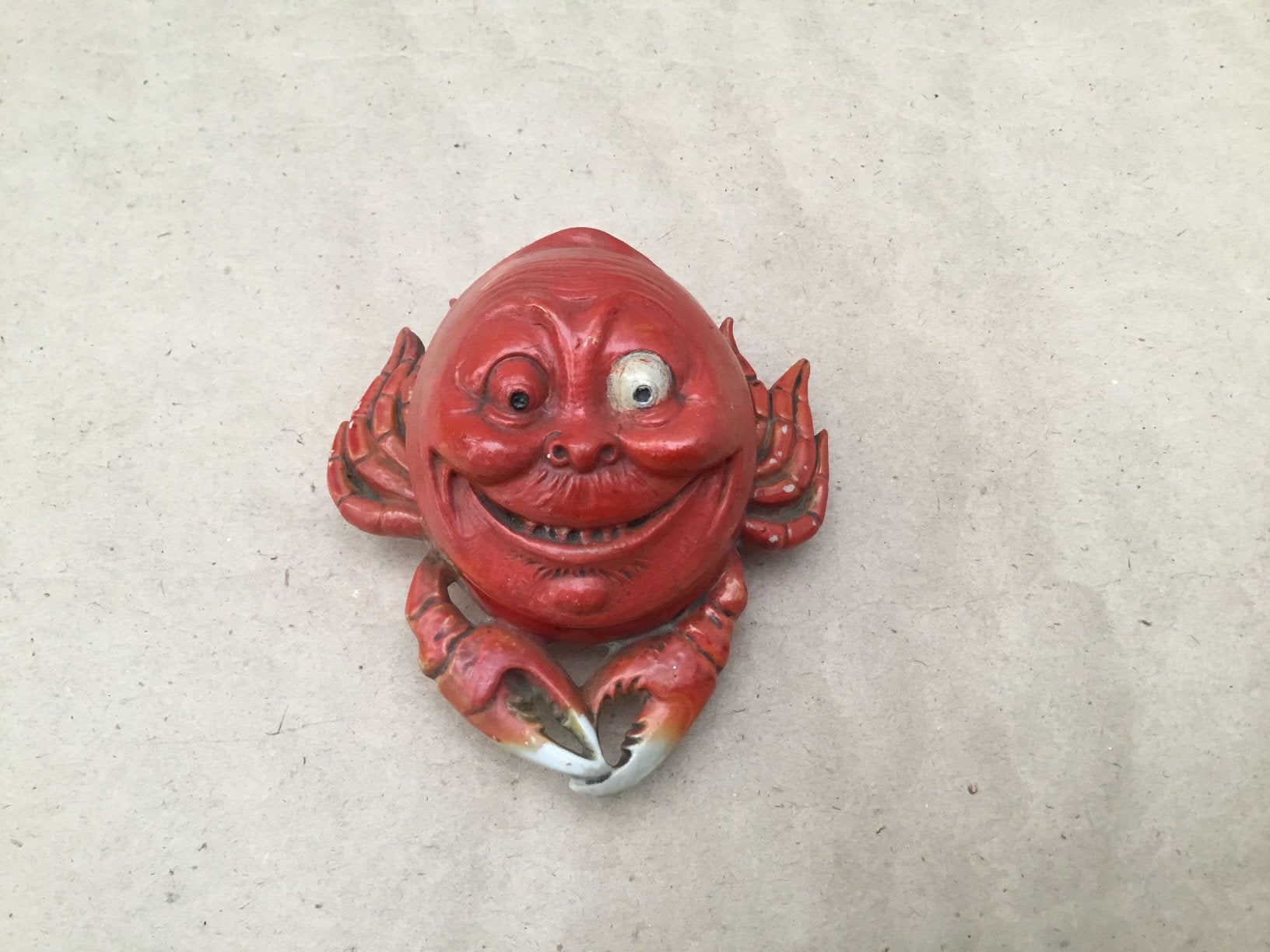 Vintage potje in de vorm van een krab, Ophalen of Verzenden