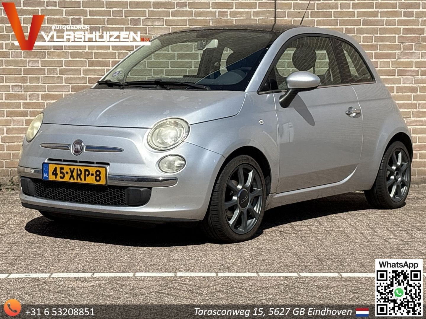Fiat 500 0.9 TwinAir Lounge | Navi | Airco | APK 02-2026 | E, Argent ou Gris, Achat, Entreprise, Boîte manuelle