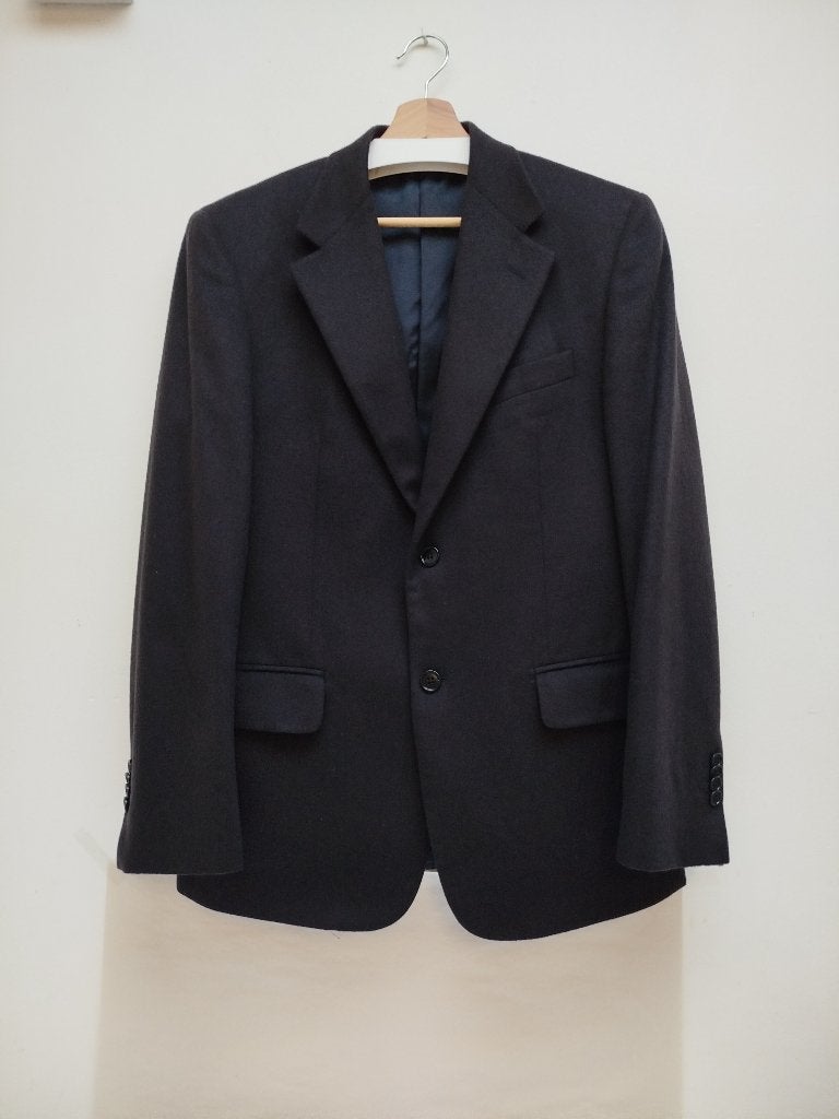 Lebole/ Valentino blazer blauw wol. maat: 48 (M), Ophalen of Verzenden, Gedragen, Lebole/ Valentino, Maat 48/50 (M)