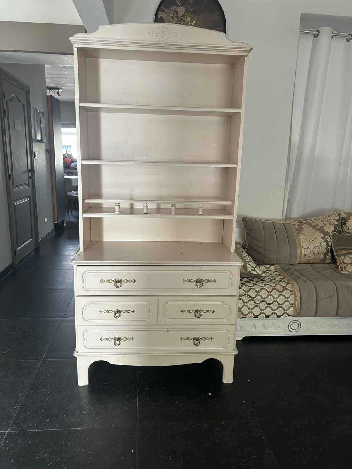 Landelijke boekenkast, 100 à 150 cm, Utilisé, Chêne, 150 à 200 cm