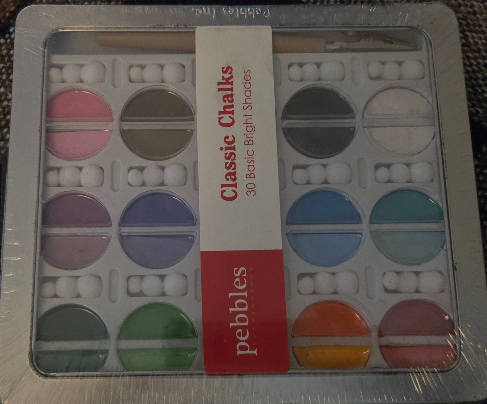 boîte de Pebbles Classic Chalks (30 Basic Bright Shades), Hobby & Loisirs créatifs, Dessin, Enlèvement