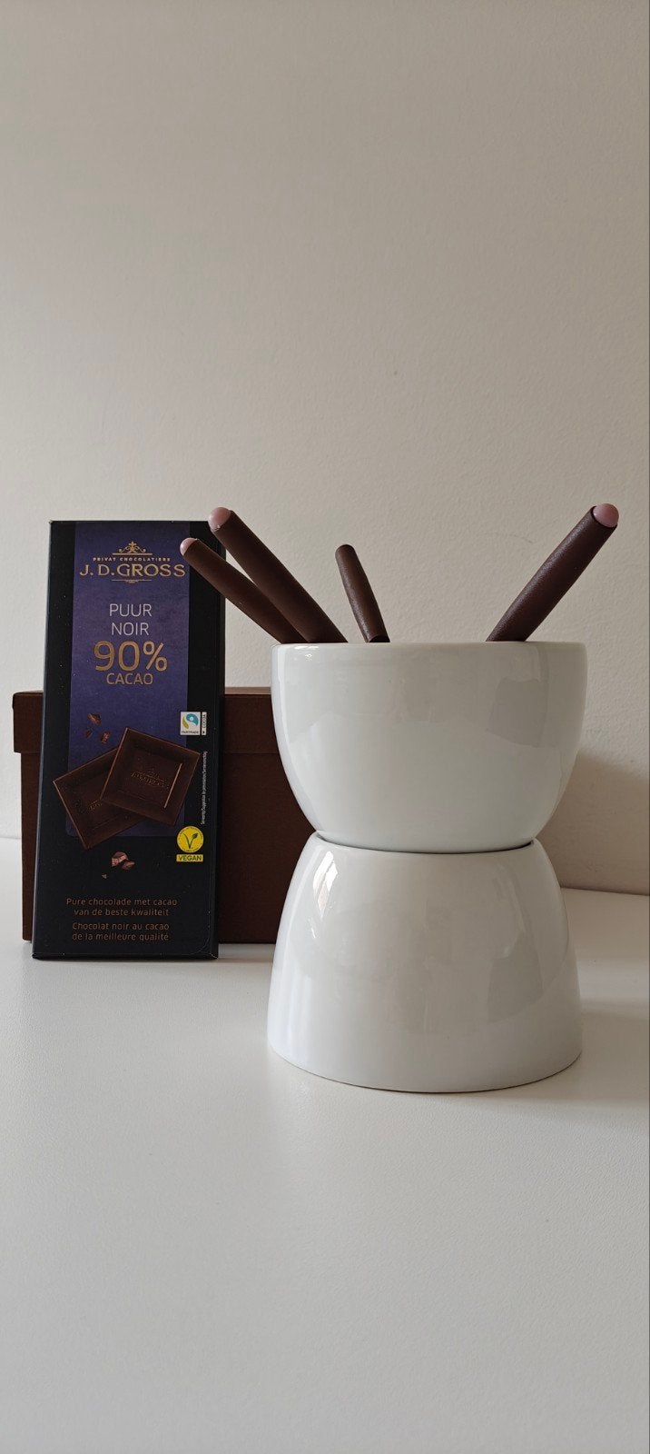 Chocolade fondue, Electroménager, Fondue, Enlèvement, Neuf, Bougie chauffe-plat, Service à fondue