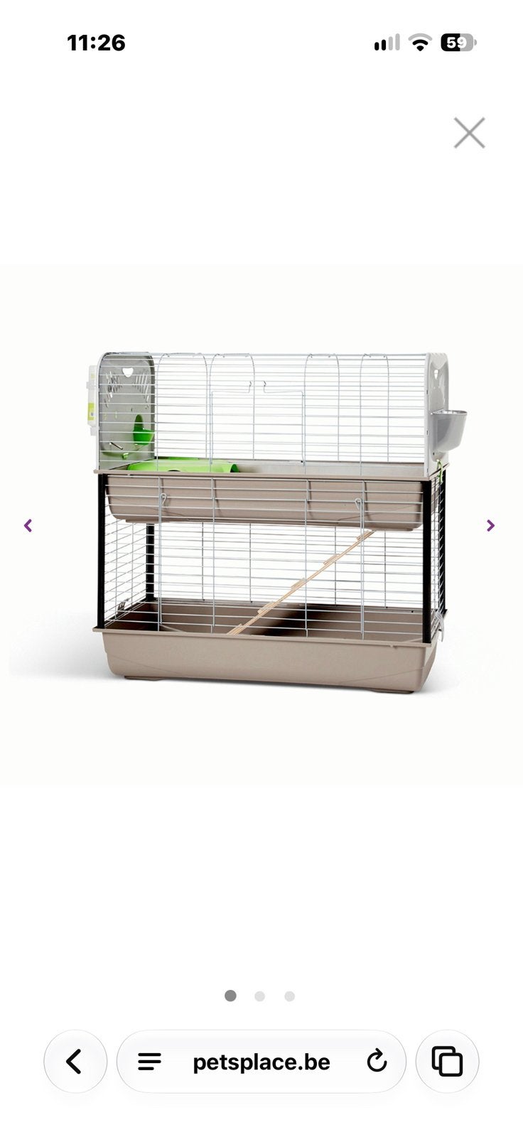 Konijnhok 2 verdiep, Animaux & Accessoires, Rongeurs & Lapins | Cages & Clapiers, Enlèvement, Comme neuf
