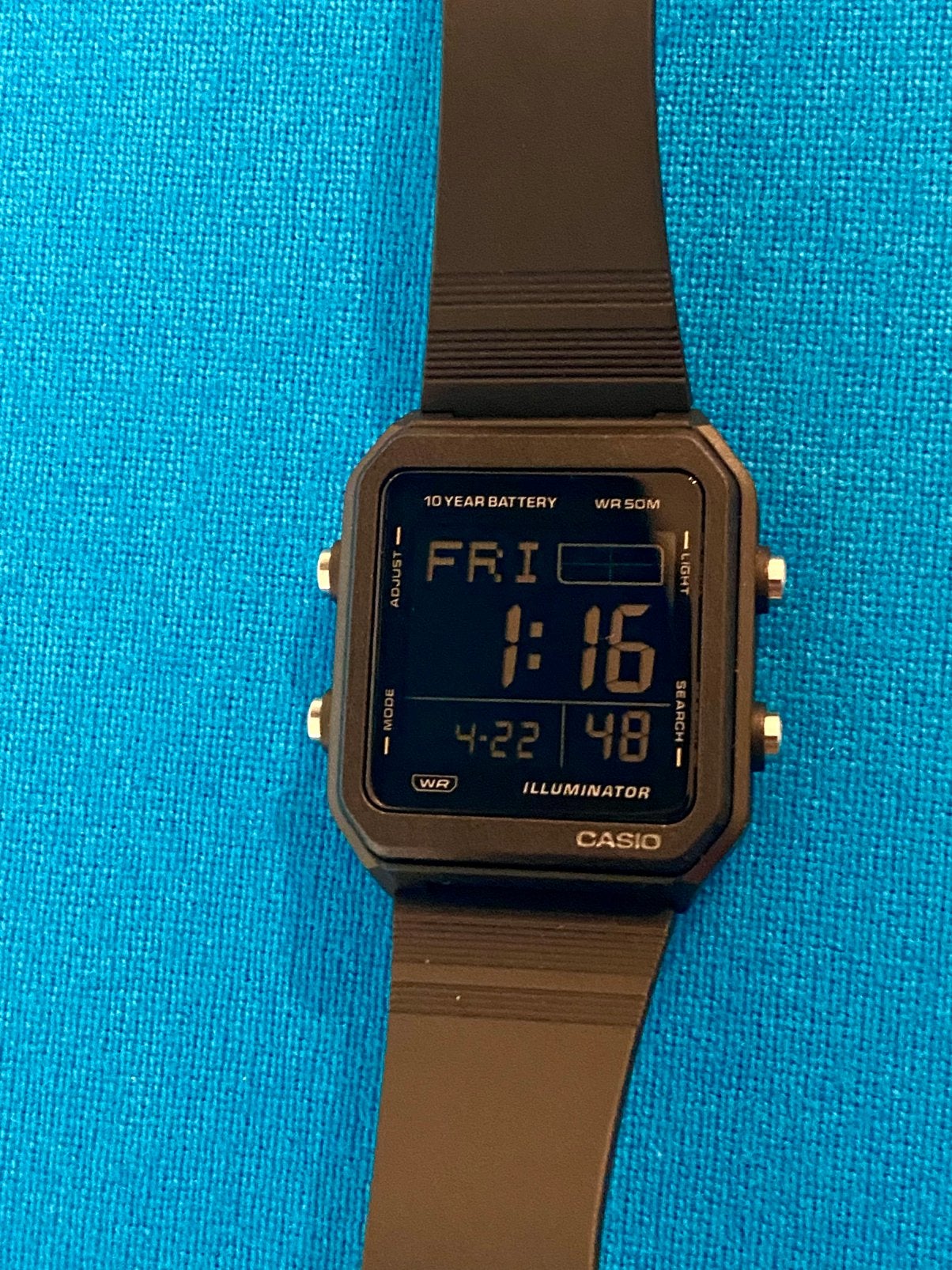 Casio W-221H-1BVDF Negative LCD – NEW, Ophalen of Verzenden, Zo goed als nieuw