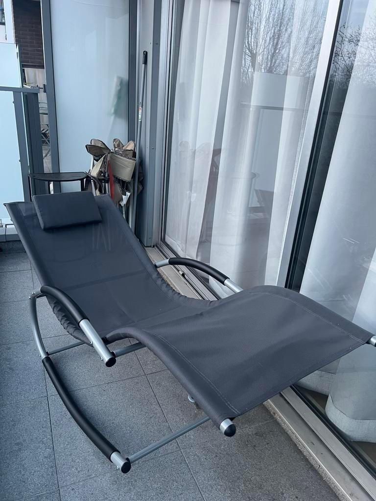Tillvex - weerbestendig schommel tuinbed (antraciet), Jardin & Terrasse, Chaises longues, Enlèvement, Neuf, Textilène