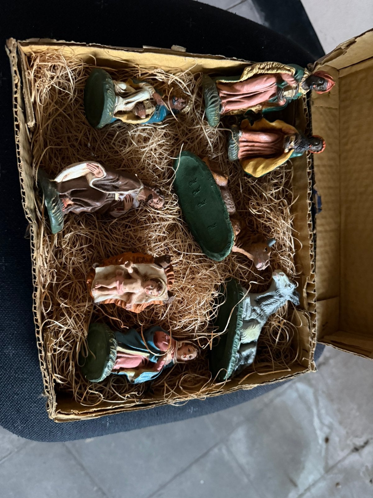 Vintage kerststalset, Antiek en Kunst, Ophalen