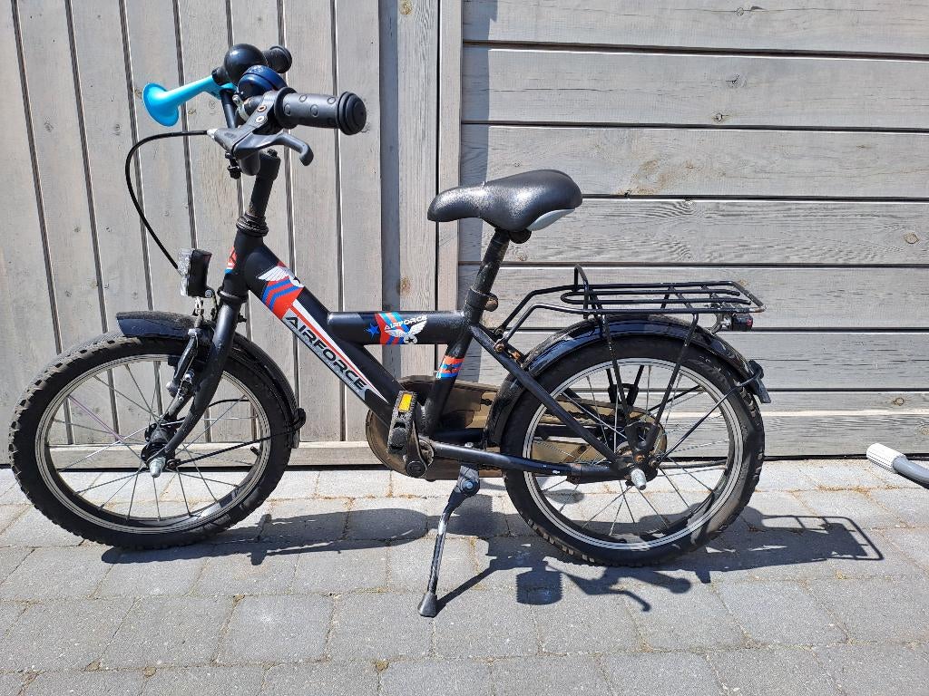 Fiets airforce 16 inch, Fietsen en Brommers, Fietsen | Jongens, Ophalen, Gebruikt, 16 inch, Handrem