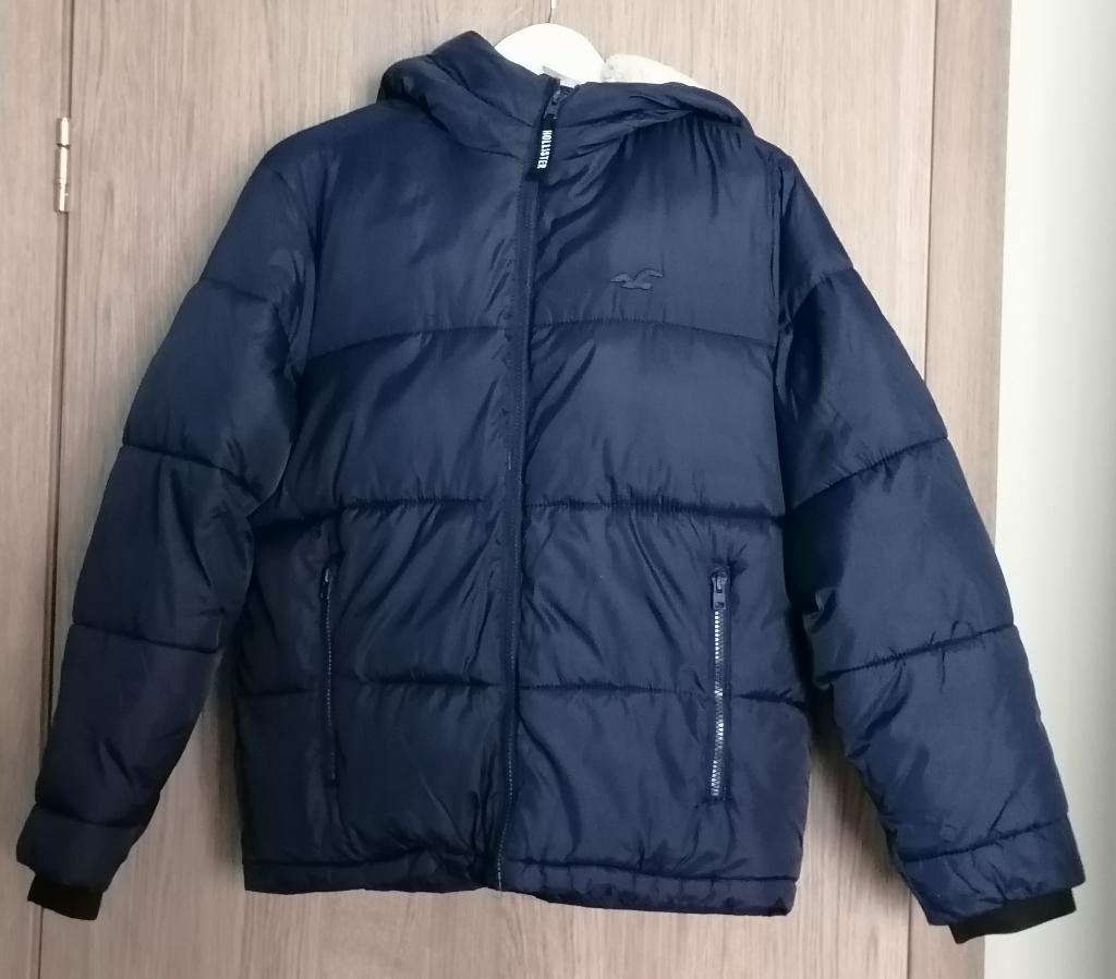 Winterjas Hollister,maat XS, Blauw, Ophalen of Verzenden, Zo goed als nieuw, Hollister