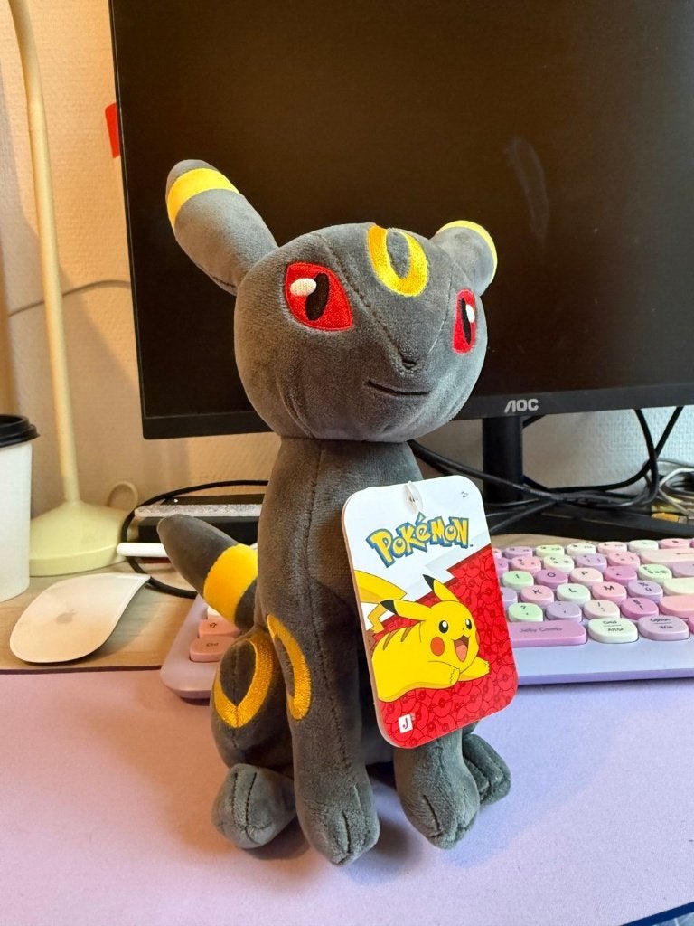 Peluche Pokemon Noctali 20 cm neuve avec etiquette, Neuf, Avec étiquette, Enlèvement ou Envoi, Autres marques