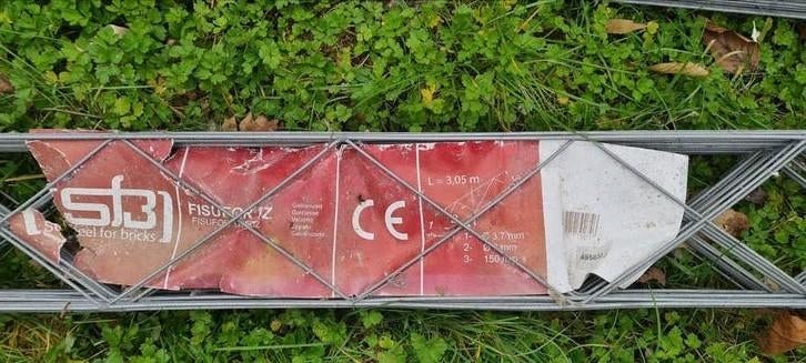 armature métallique, treillis, 3 paquets de 20pc  3m05, Bricolage & Construction