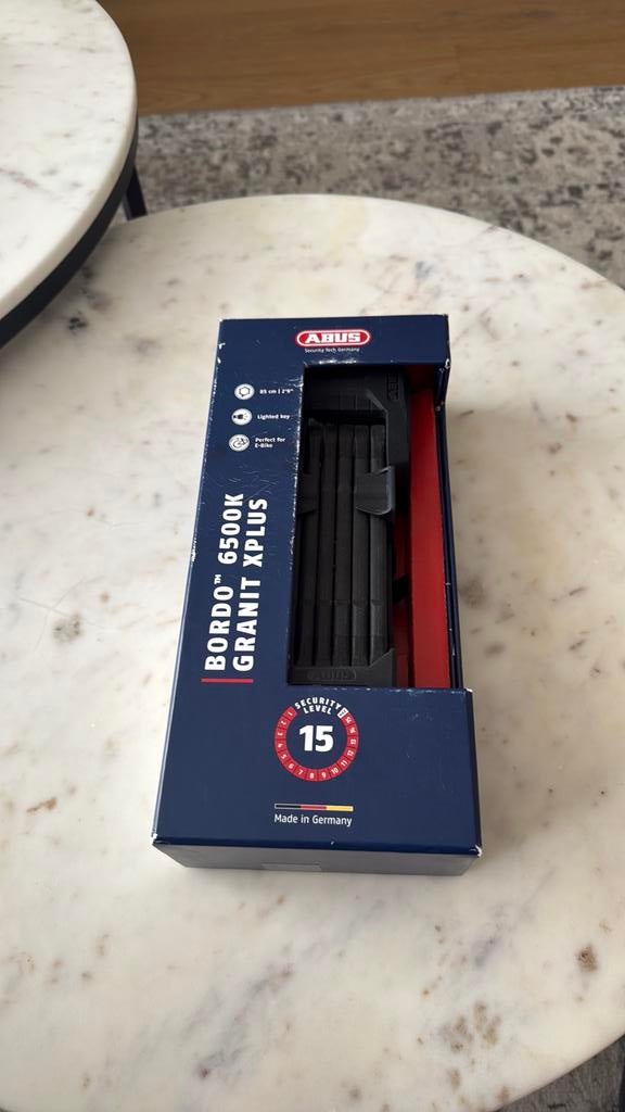 Abus Bordo 6500K Granit Xplus, Enlèvement ou Envoi, Neuf, Antivol pliant