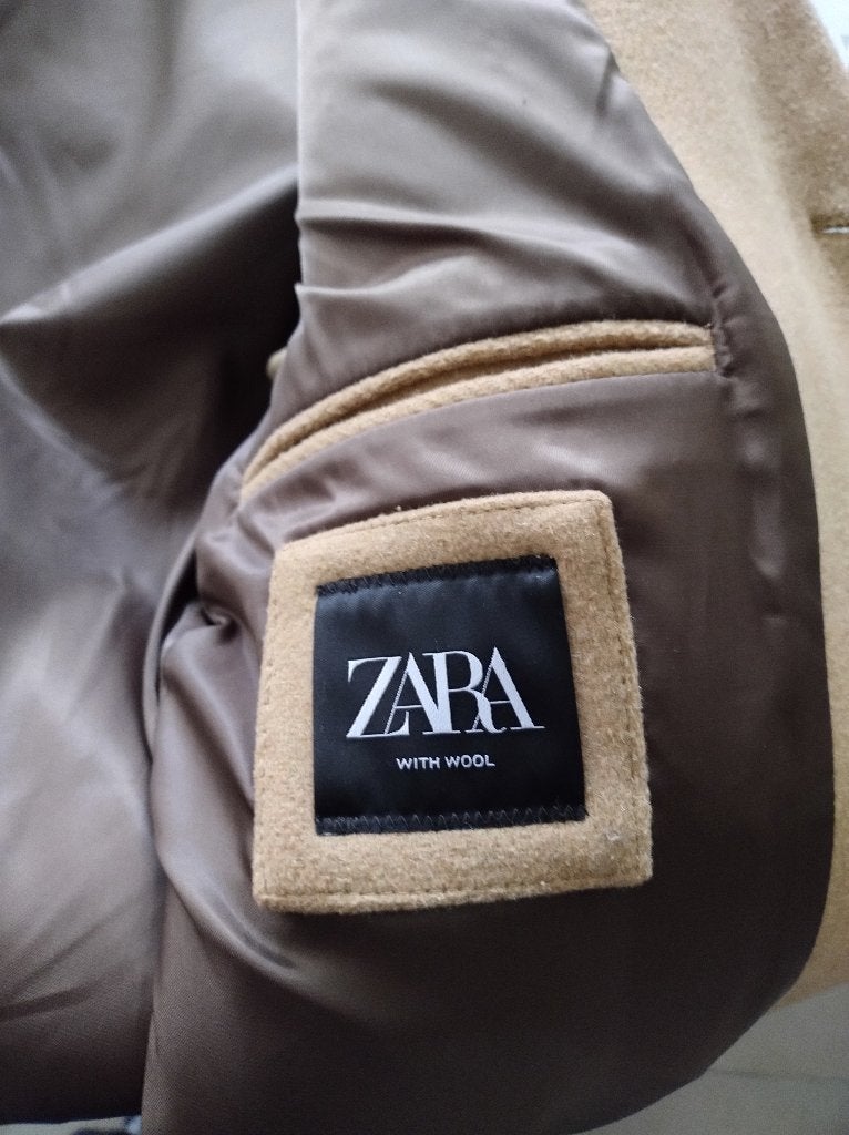 Herenmantel, Kleding | Heren, Jassen | Winter, Ophalen, Maat 48/50 (M), Beige, Nieuw