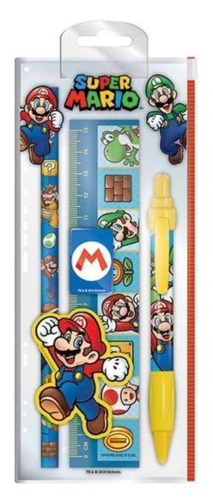 Super Mario Bros Stationary Set - 5 Delig, Enlèvement ou Envoi, Neuf