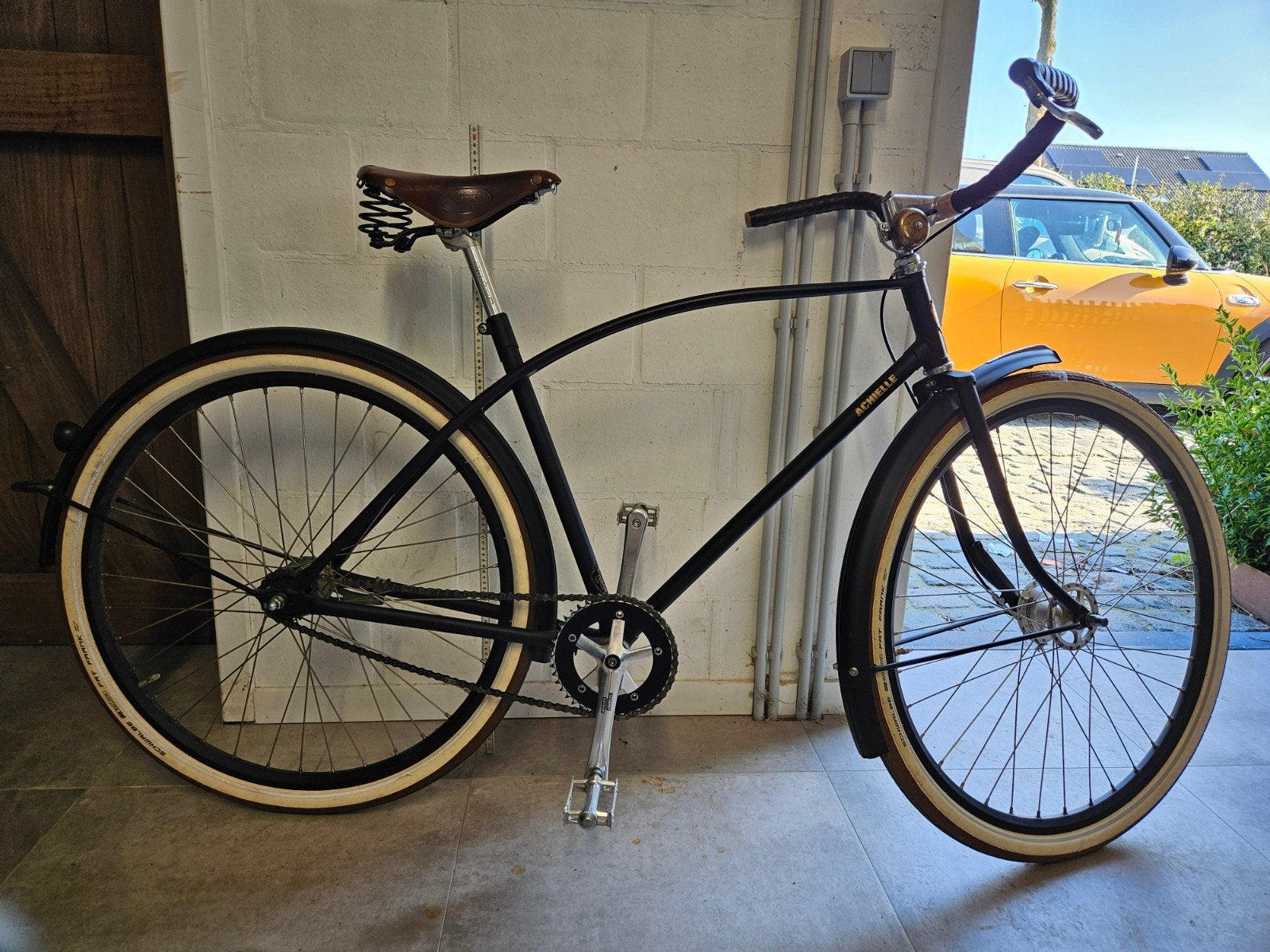 retro fiets, Fietsen en Brommers, Ophalen, Heren, Aluminium, Zo goed als nieuw