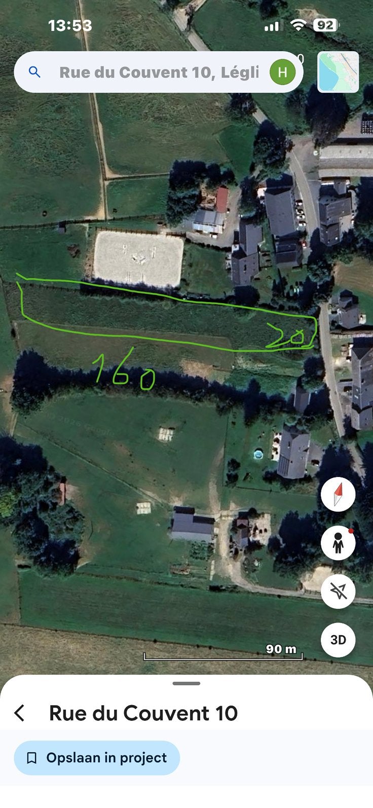 Terrain 3200m2 à vendre à Leglise, Ventes sans courtier, 1500 m² ou plus