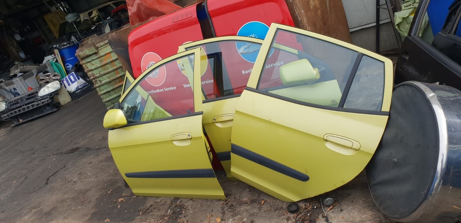 KIA PIKANTO PORTIEREN LV +LA  BJ 2002 TOT 2009, Gebruikt, -, Deur, -