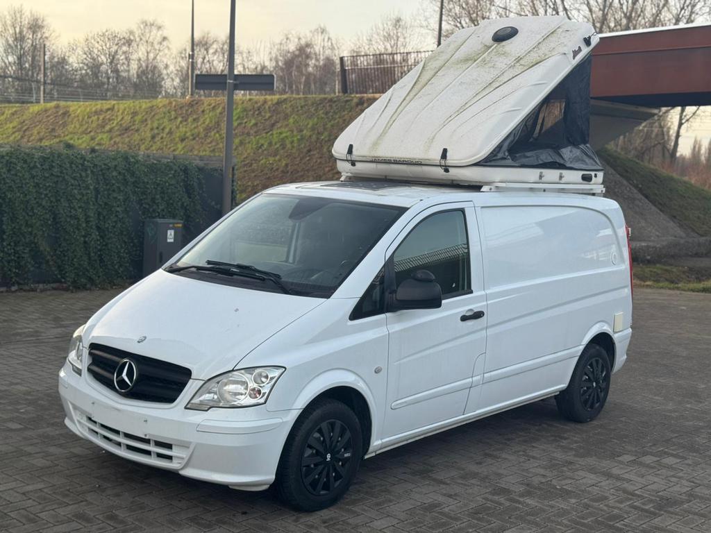 Mobile Home Mercedes Vito 2.2CDI Euro5 Airco Carplay 2013, Autos, Euro 5, Achat, Noir, Diesel