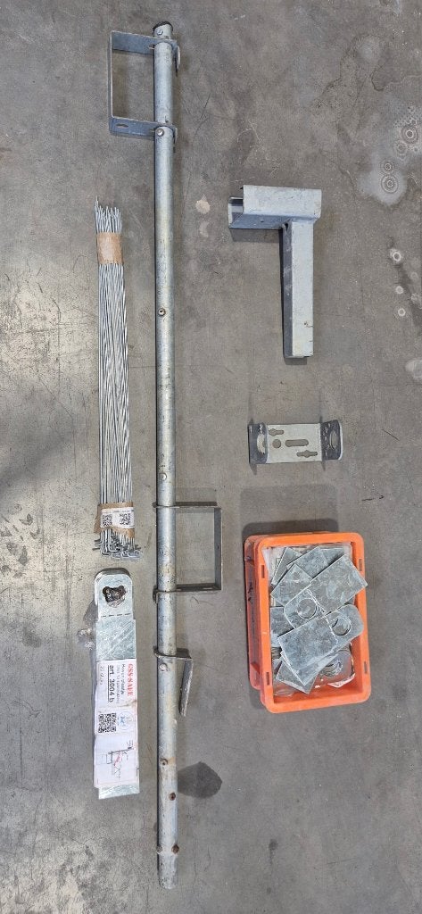 Protection antichute type GSS Safe, Enlèvement, Utilisé, Échafaudage de façade
