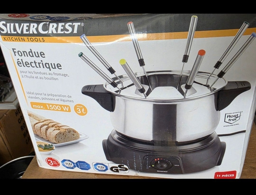 Caquelon à fondue neuf dans sa boîte, Enlèvement