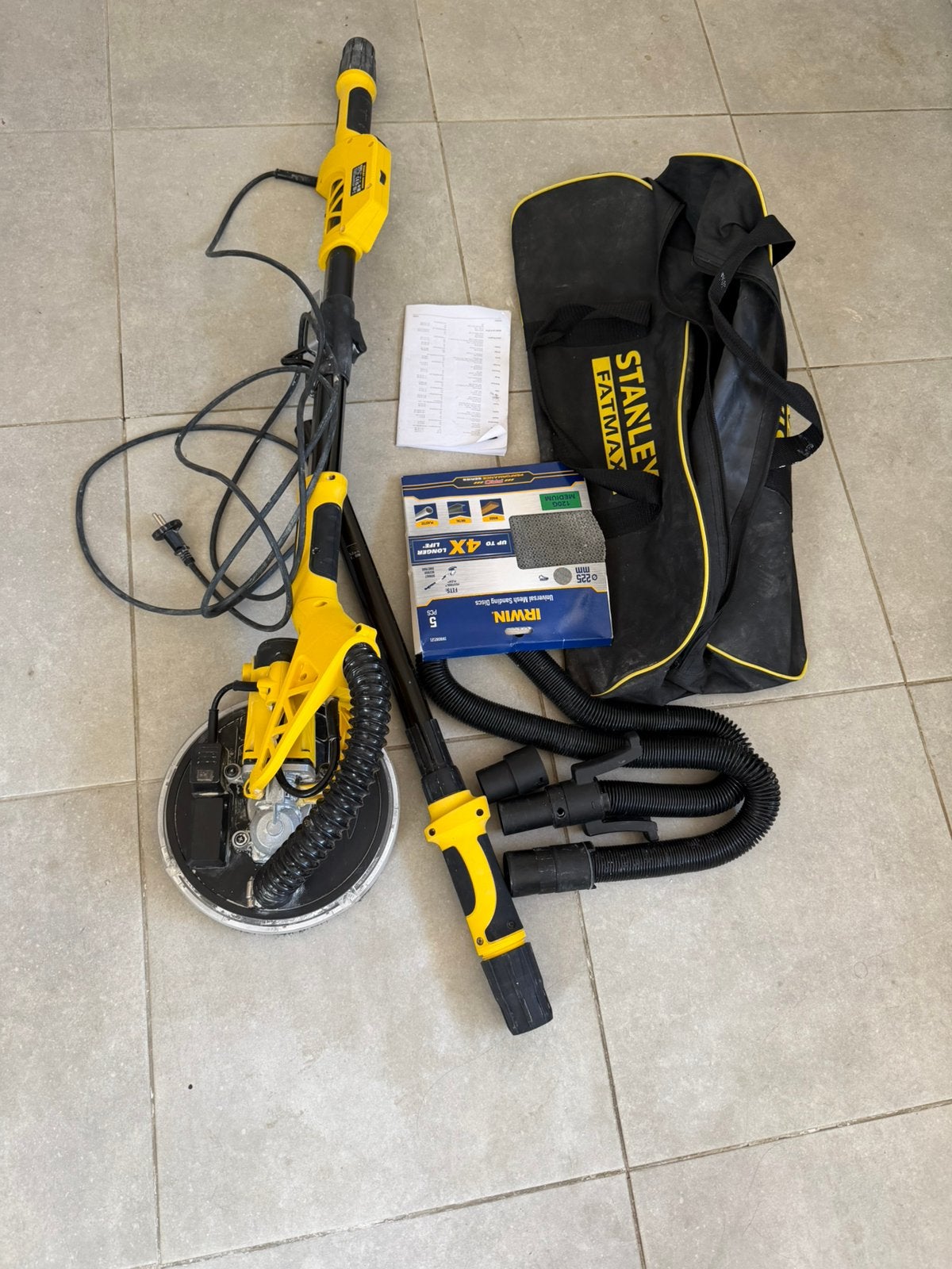 Stanley Fatmax planex schuurmachine (werkt perfect) Led, Ophalen, Gebruikt
