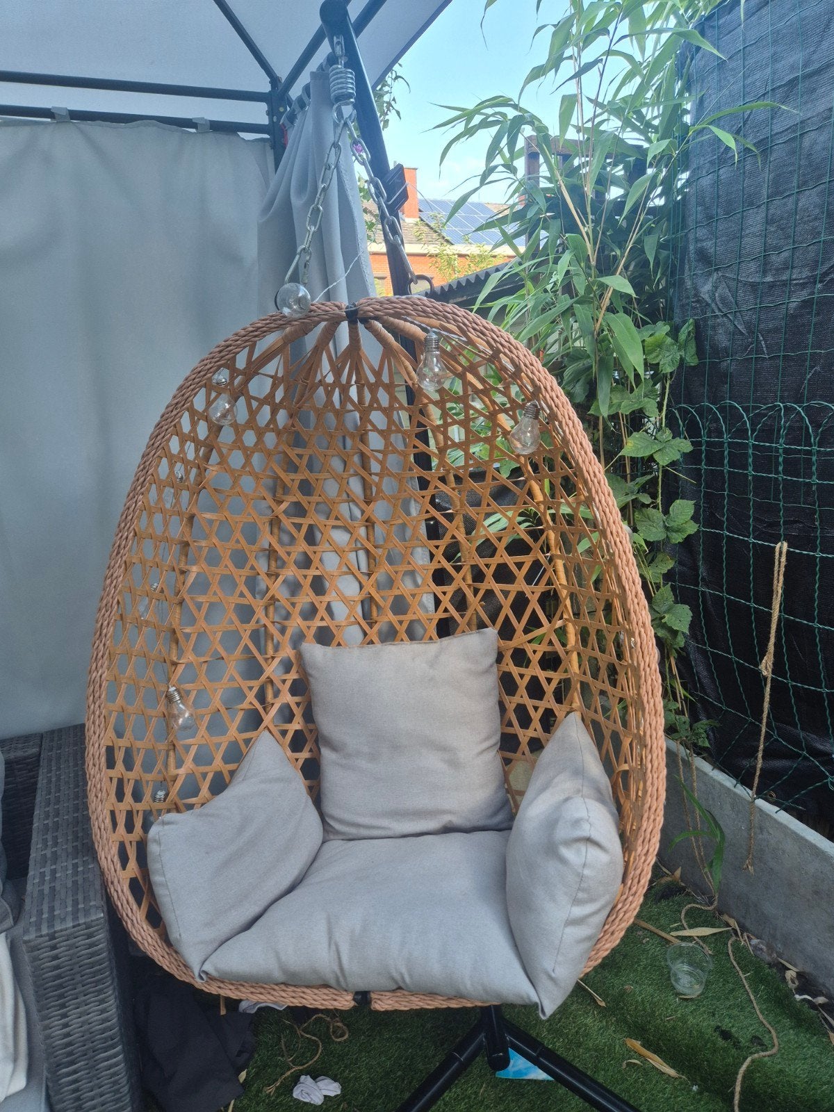 mooie eistoel, Tuin en Terras, Hangmatten, Ophalen, Gebruikt, Eenpersoons, Met standaard
