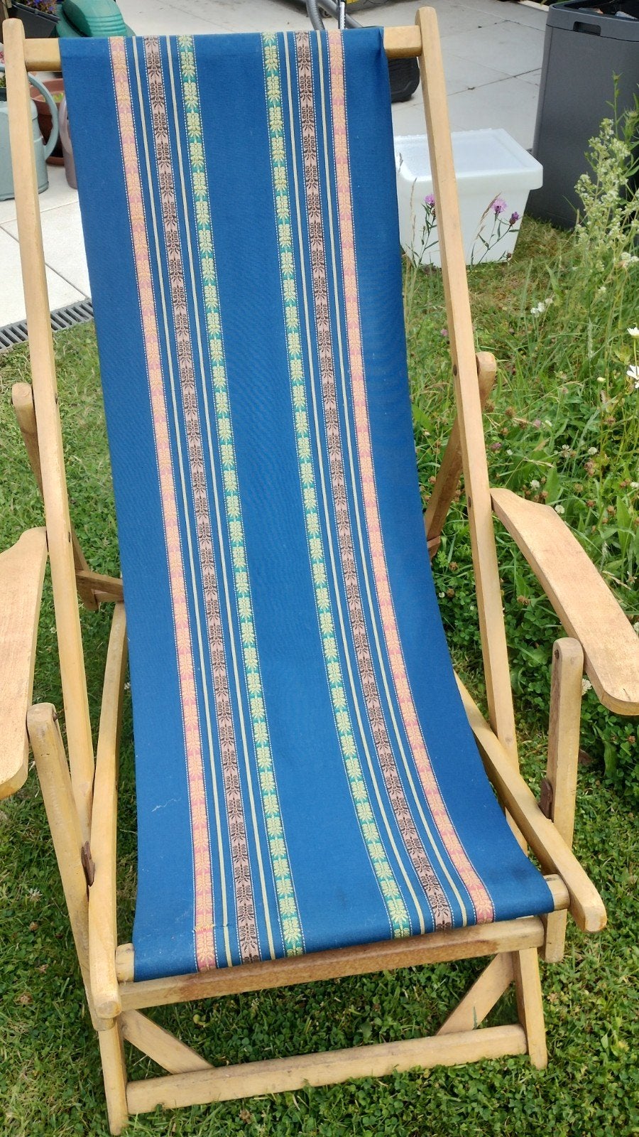 RETRO strandstoel/tuinstoel, Tuin en Terras, Ligbedden, Ophalen