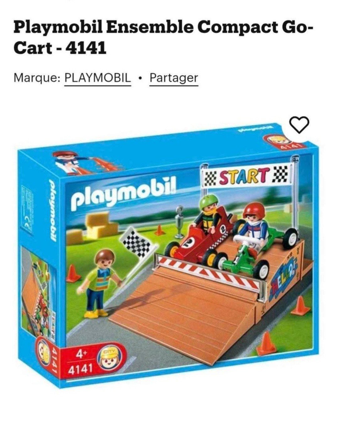 Playmobil 4141 Gocart, Ophalen, Complete set, Voertuig, Zo goed als nieuw