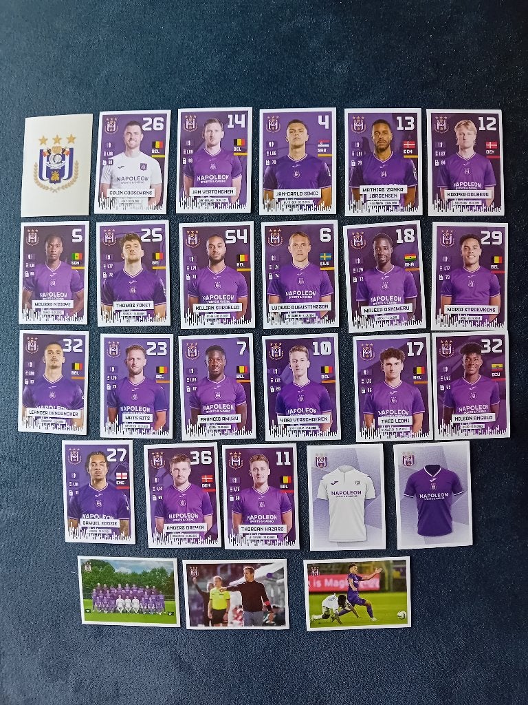 panini stickers Pro League 24/25 Anderlecht, Enlèvement ou Envoi, Neuf, Plusieurs autocollants