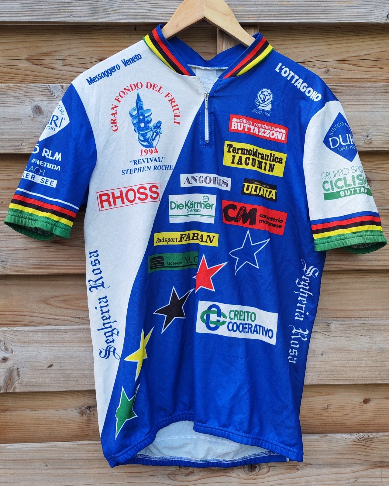 1994 italiaans wielershirt ter ere van Stephen Roche, Ophalen of Verzenden